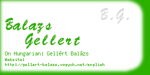 balazs gellert business card